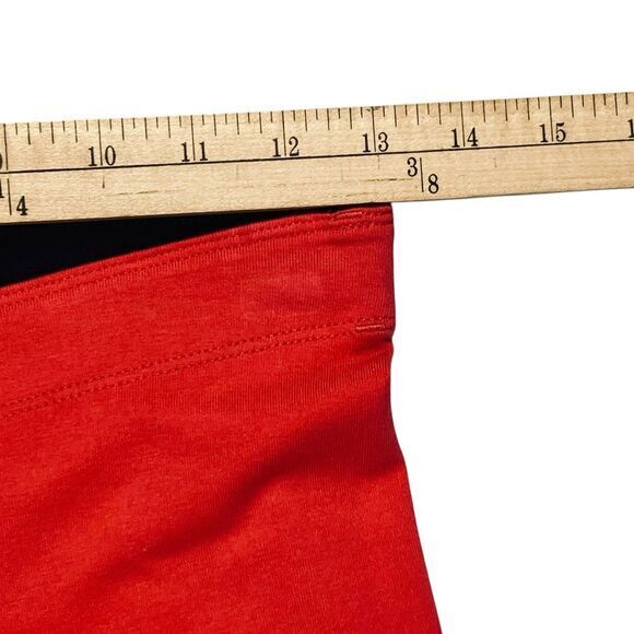 Nike Leggings Womens S Red Running Workout Athleisure Stretchy Y2K Capri Pull On - Picture 8 of 13